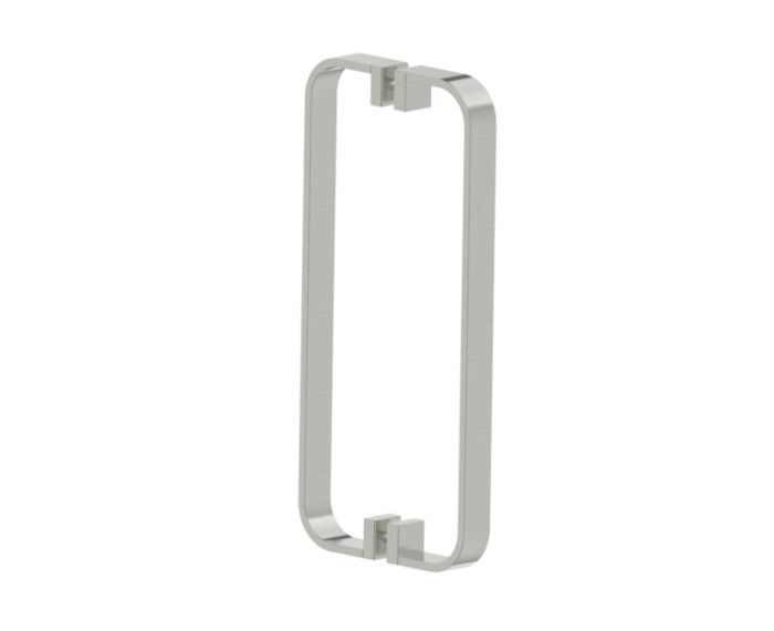 poignée double pour porte de douche 12 po COLOGNE 2557812 nickel brossé