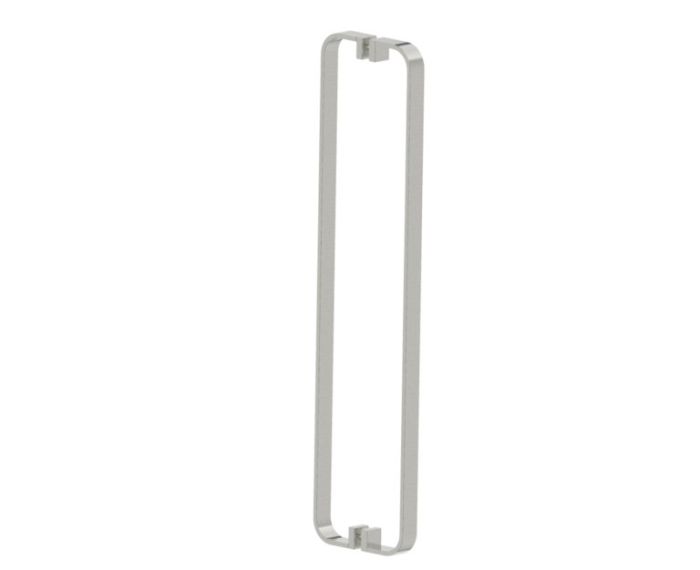 poignée double pour porte de douche 24 po COLOGNE 2557824 nickel brossé