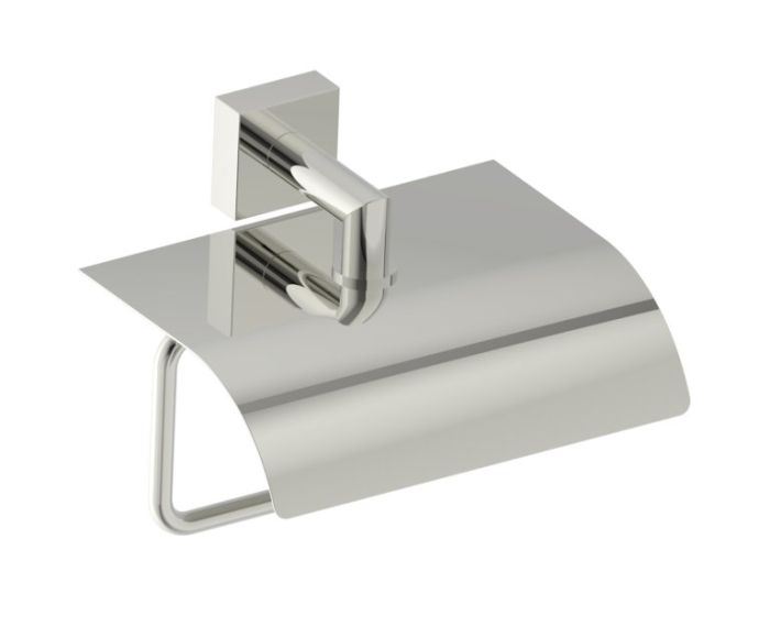 classique porte-papier hygiénique avec couvercle MADRID 262153 nickel poli