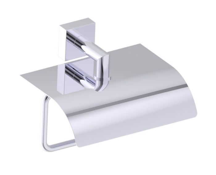 classique porte-papier hygiénique avec couvercle MADRID 262153 chrome poli