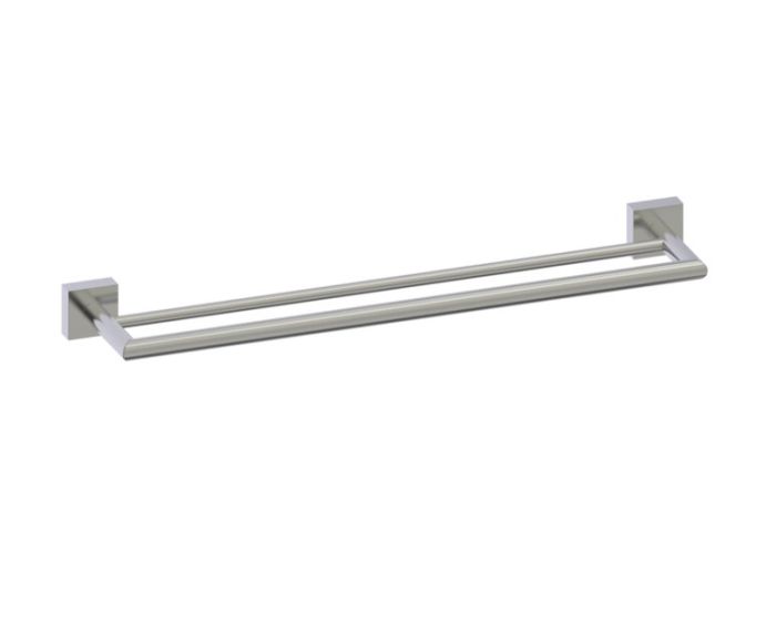 barre à serviette double 18 po MADRID 262182 nickel brossé
