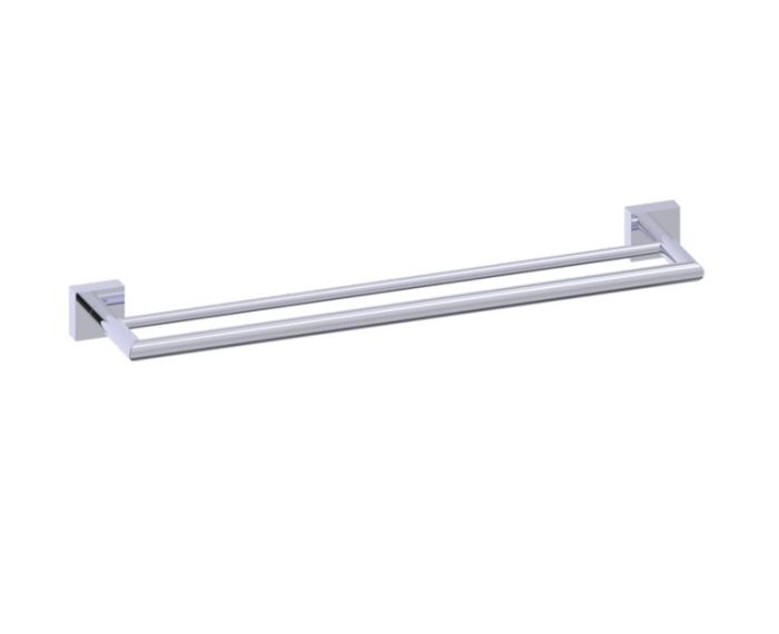 barre à serviette double 18 po MADRID 262182 chrome poli