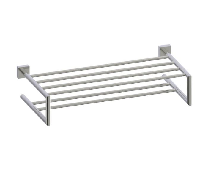 21 po double tablette porte-serviettes MADRID 262442 nickel brossé