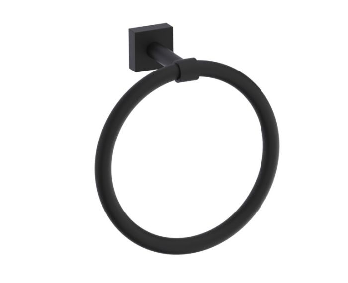 Round anneau porte-serviette MADRID 262460 noir mat