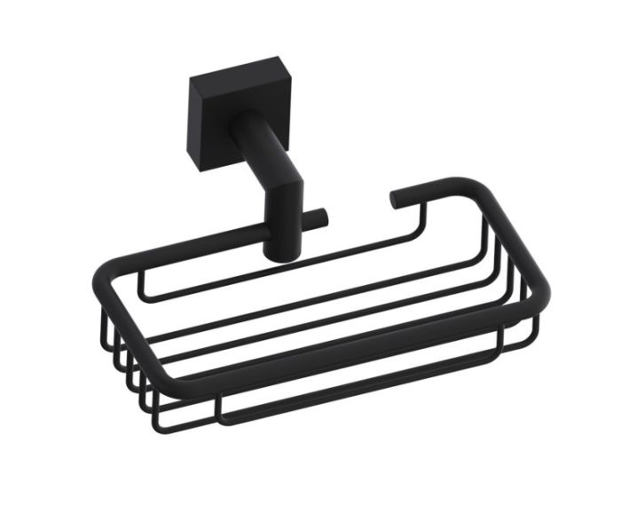montage muraled panier porte-savon MADRID 262600 noir mat