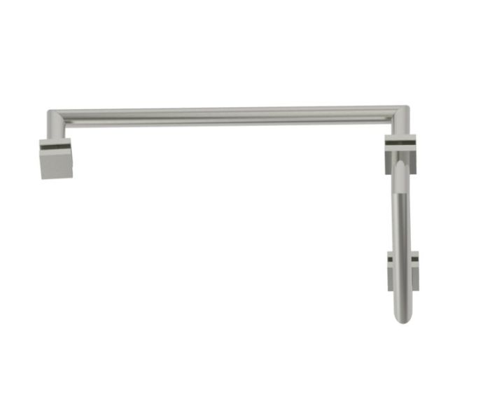 poignée de porte de douche décalée 8 po x 18 po MADRID 26270818 nickel brossé