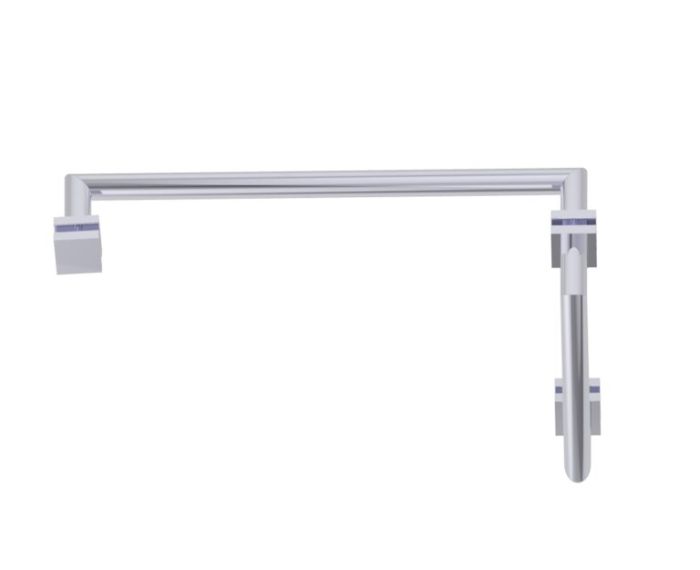 poignée de porte de douche décalée 8 po x 18 po MADRID 26270818 chrome poli
