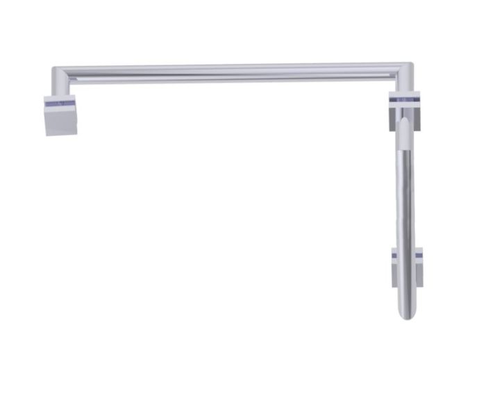 poignée de porte de douche décalée 12 po x 18 po MADRID 26271218 chrome poli