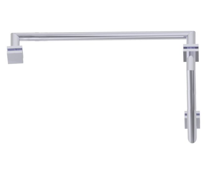 poignée de porte de douche décalée 12 po x 24 po MADRID 26271224 chrome poli
