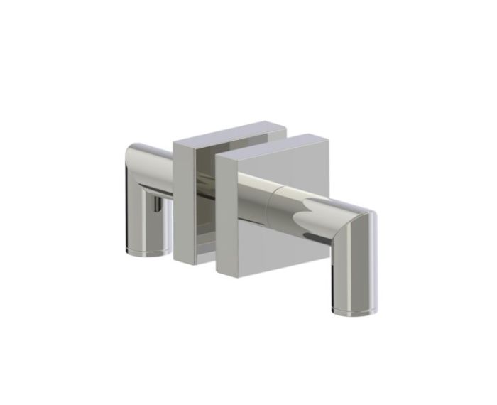 double poignée de porte de douche MADRID 2627502 nickel poli