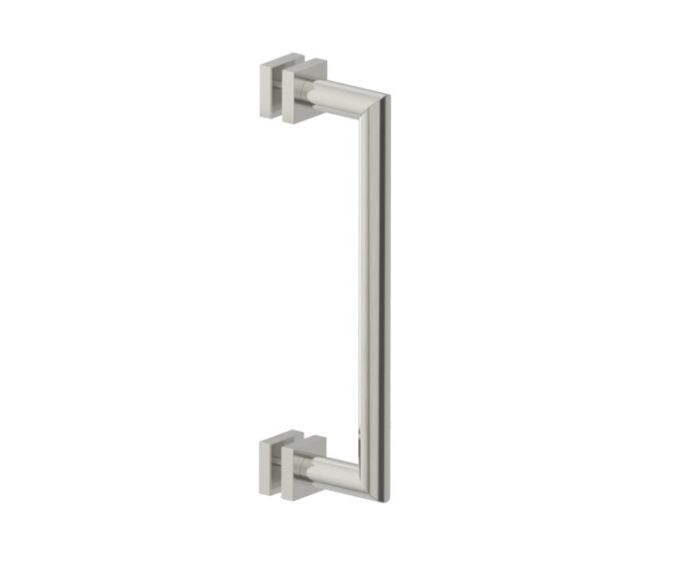 12 po poignée de porte de douche MADRID 2627512 nickel brossé