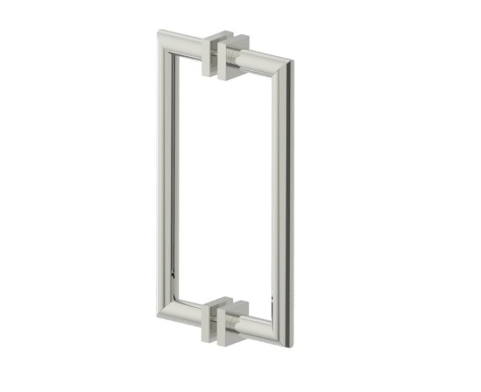 poignée double pour porte de douche 12 po MADRID 2627812 nickel poli