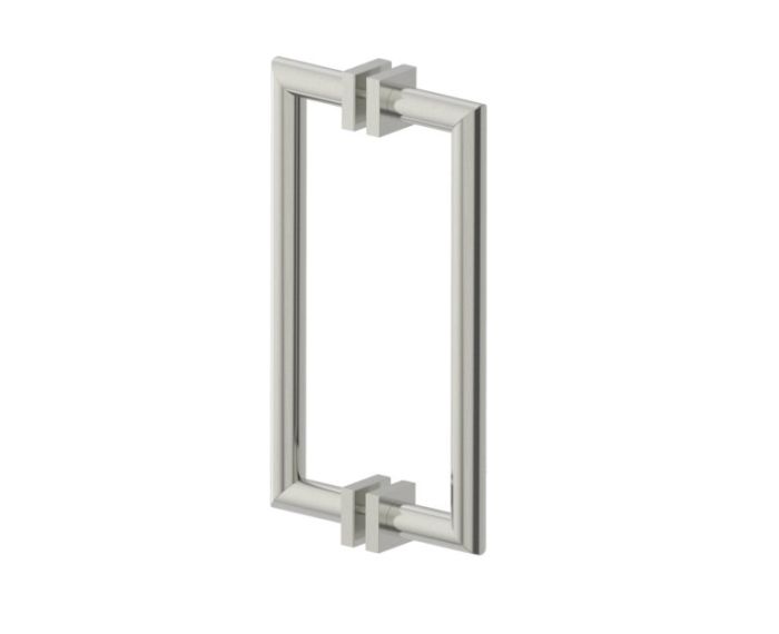 poignée double pour porte de douche 12 po MADRID 2627812 nickel brossé