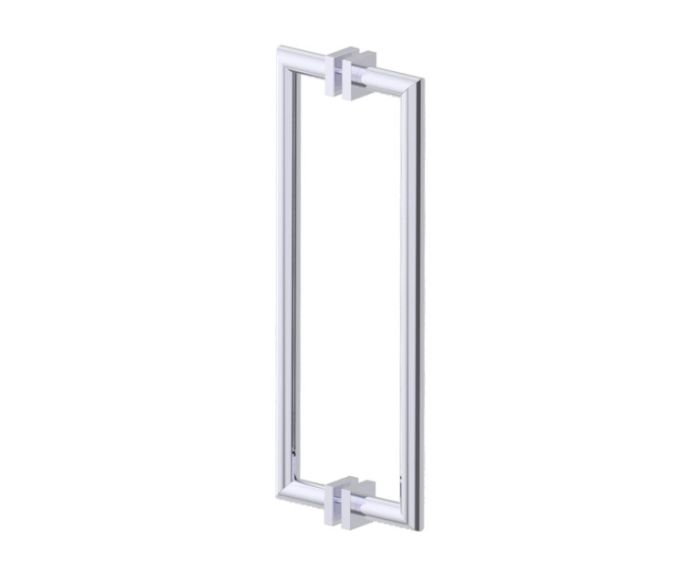 poignée double pour porte de douche 18 po MADRID 2627818 chrome poli