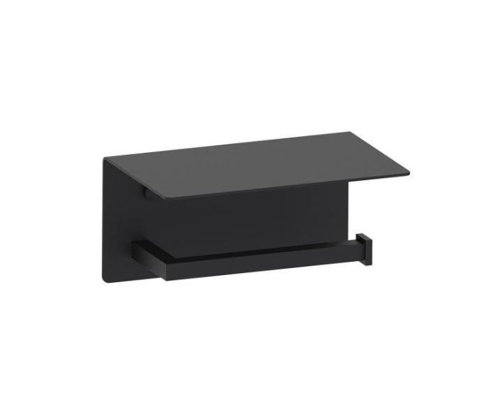 porte-papier hygiénique avec tablette BUILDERS 266159 noir mat