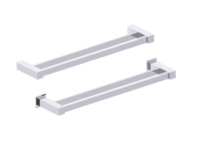 barre à serviette double 18 po LISBON 277182 chrome poli