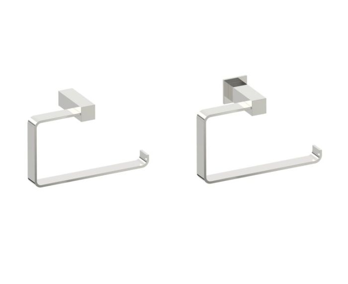 anneau porte-serviette LISBON 277463 nickel poli