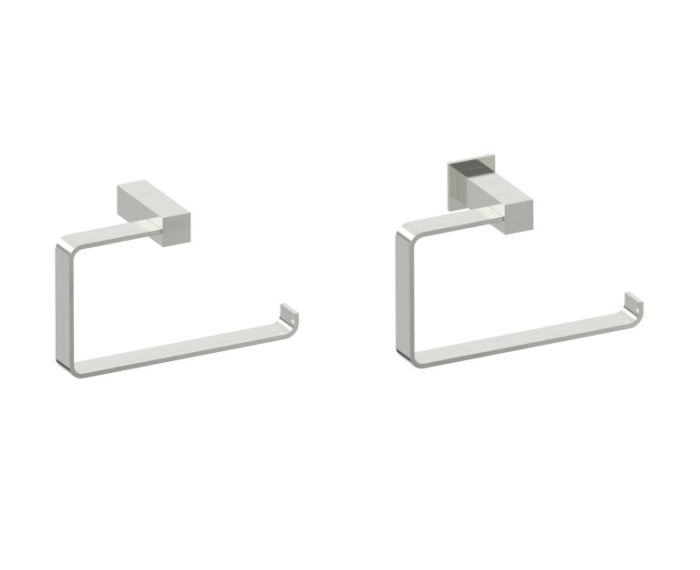 anneau porte-serviette LISBON 277463 nickel brossé