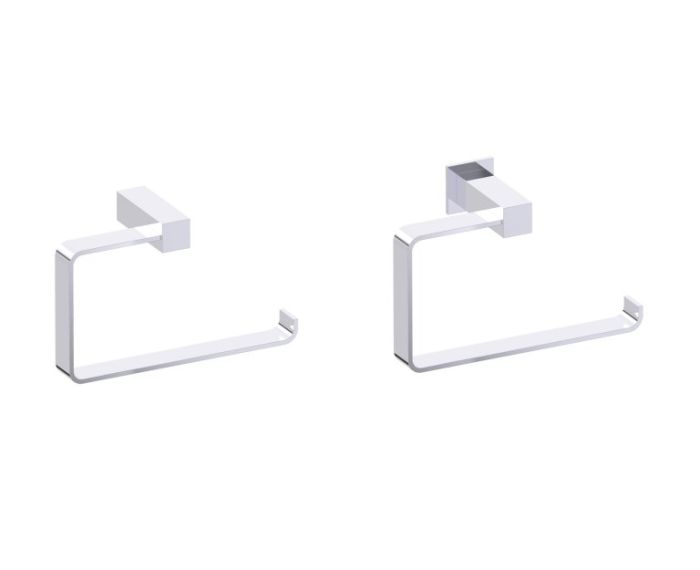 anneau porte-serviette LISBON 277463 chrome poli