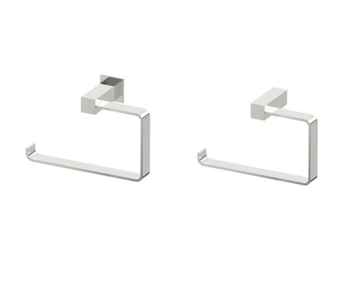anneau porte-serviette (gauche) LISBON 277463L nickel poli