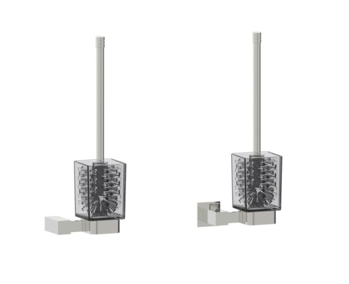 ensemble brosse de toilette LISBON 277610 nickel brossé