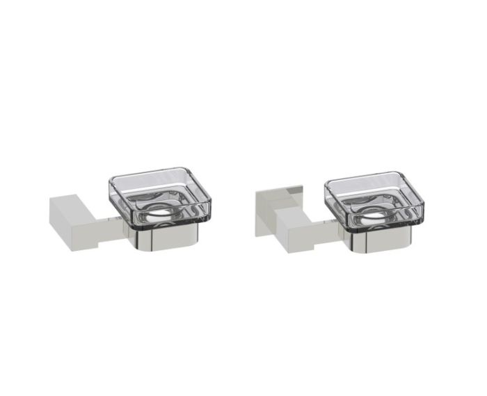 porte-savon LISBON 277650 nickel poli