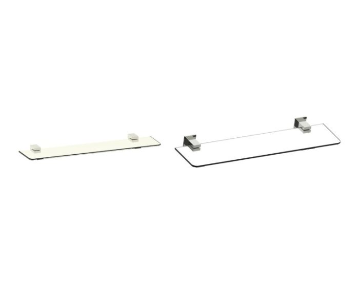 tablette en verre LISBON 277671 nickel poli