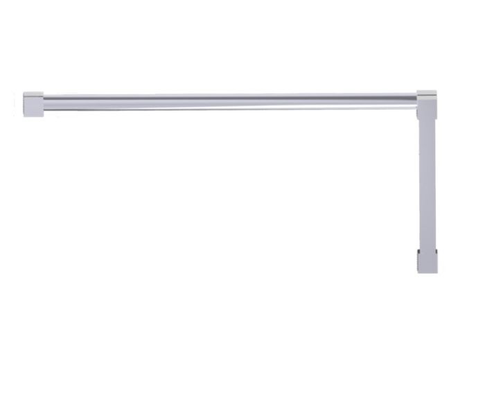 poignée de porte de douche décalée 8 po x 24 po LISBON 27770824 chrome poli