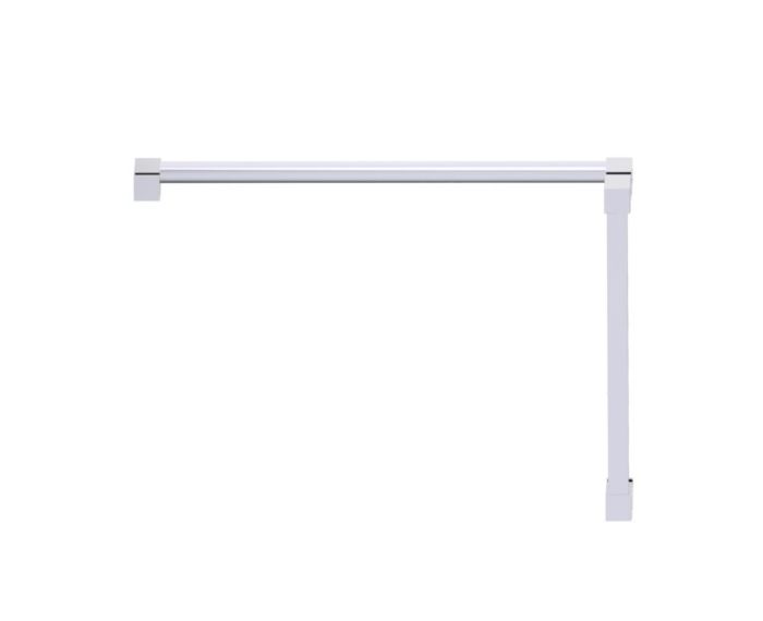 poignée de porte de douche décalée 12 po x 18 po LISBON 27771218 chrome poli