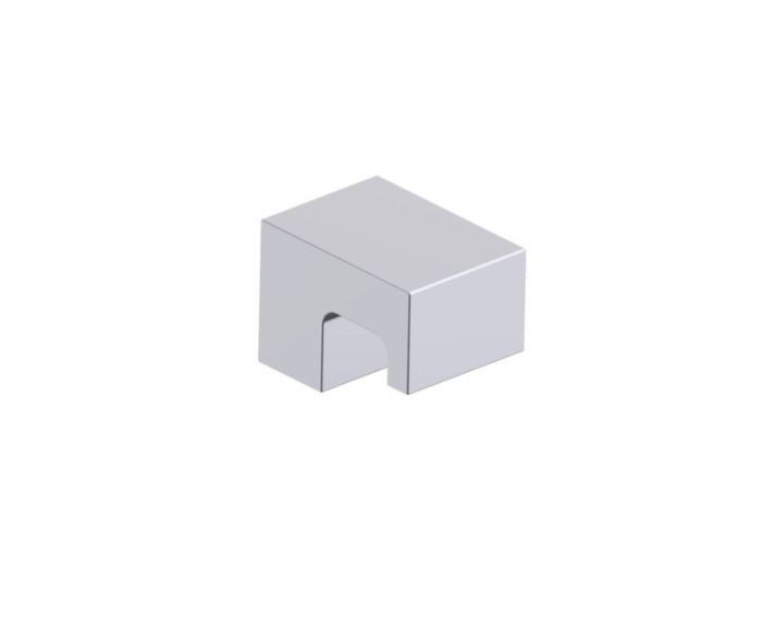 poignée simple pour porte de douche (Knob Only) LISBON 2777503 chrome poli