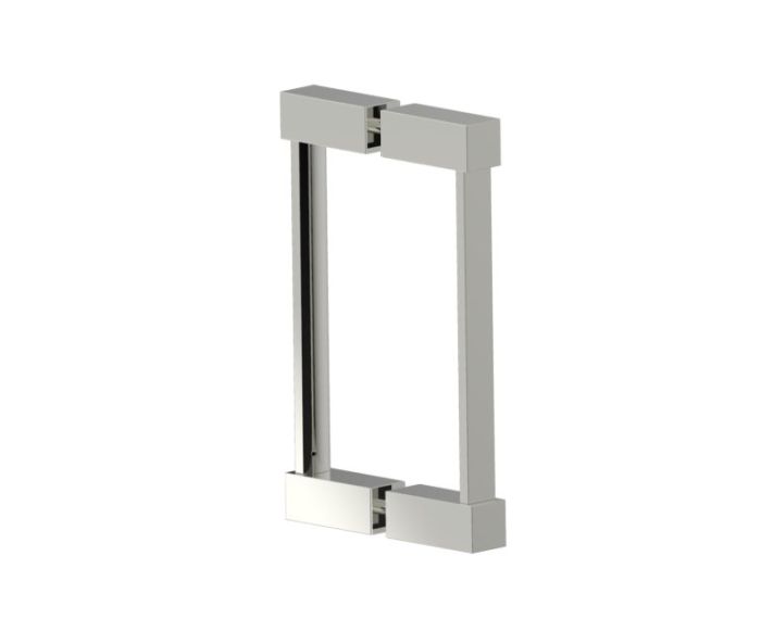 poignée double pour porte de douche 8 po LISBON 2777808 nickel poli