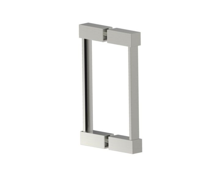 poignée double pour porte de douche 8 po LISBON 2777808 nickel brossé