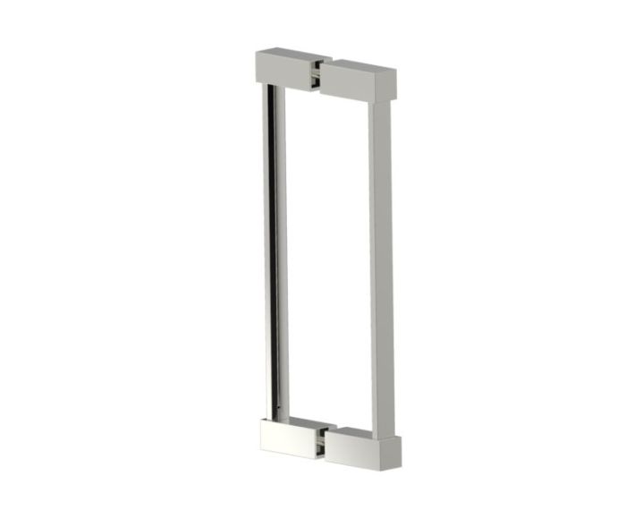 poignée double pour porte de douche 12 po LISBON 2777812 nickel poli