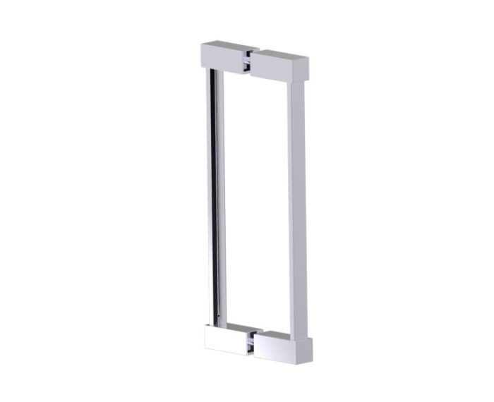 poignée double pour porte de douche 12 po LISBON 2777812 chrome poli