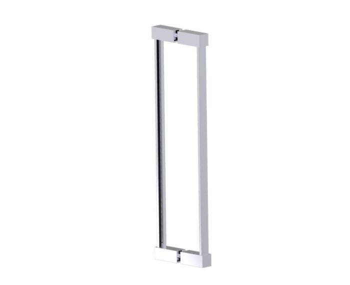 poignée double pour porte de douche 18 po LISBON 2777818 chrome poli