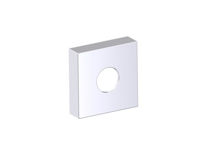 Square Large Rosette LISBON 277SQLG chrome poli