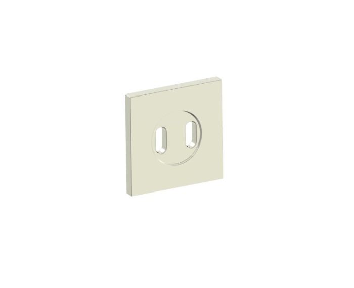 Square Small Rosette LISBON 277SQSM nickel poli