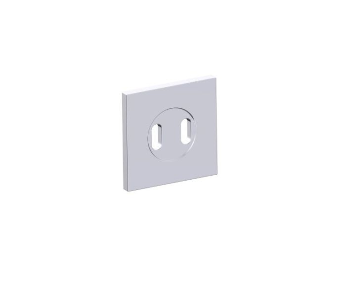 Square Small Rosette LISBON 277SQSM chrome poli