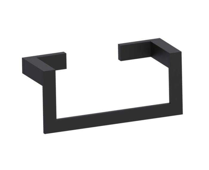 Rectangular anneau porte-serviette MUNICH 288464 noir mat
