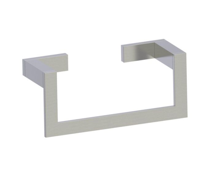 Rectangular anneau porte-serviette MUNICH 288464 nickel brossé