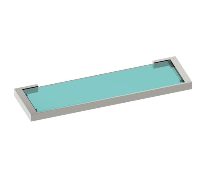tablette en verre MUNICH 288671 nickel brossé