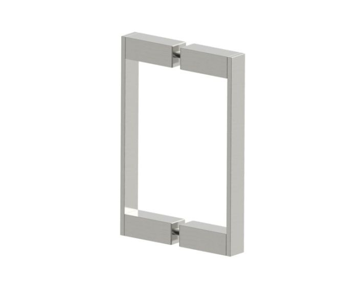 poignée double pour porte de douche 8 po MUNICH 2887808 nickel brossé