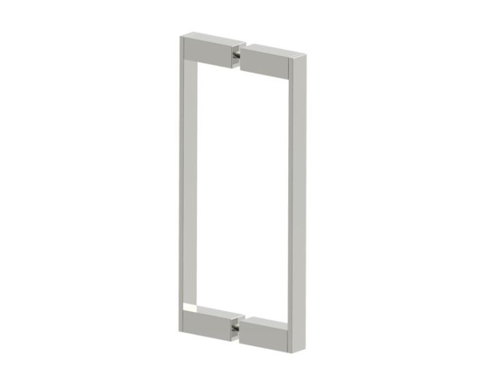 poignée double pour porte de douche 12 po MUNICH 2887812 nickel poli