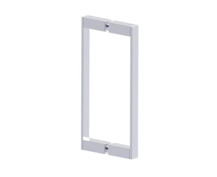 poignée double pour porte de douche 12 po MUNICH 2887812 chrome poli