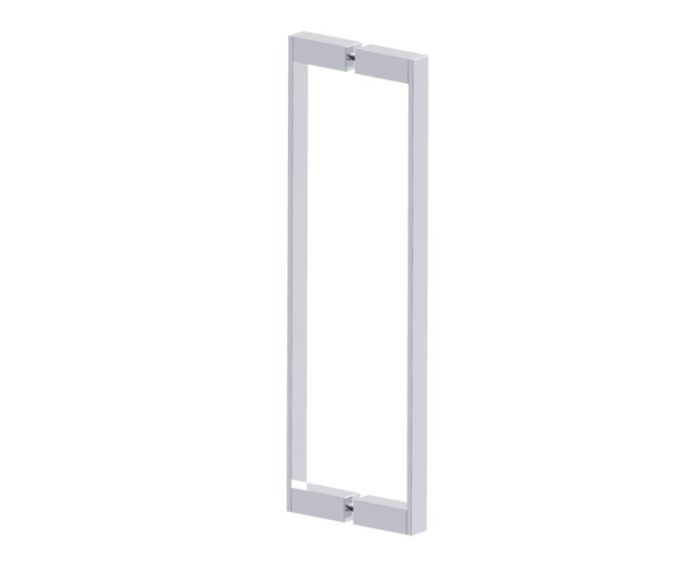 poignée double pour porte de douche 18 po MUNICH 2887818 chrome poli