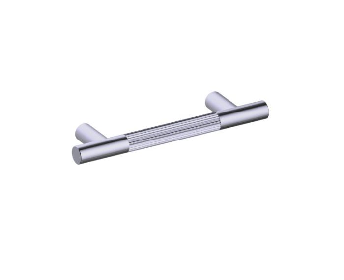 4 po poignée d'armoire moleté droit 310704 nickel brossé