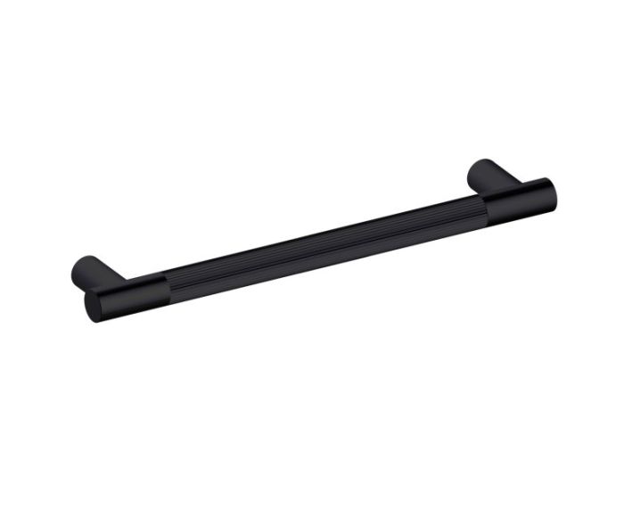 18 po poignée d'électroménager moleté droit 310918 noir mat