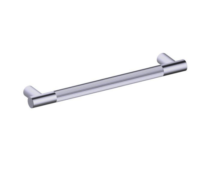 18 po poignée d'électroménager moleté droit 310918 nickel brossé