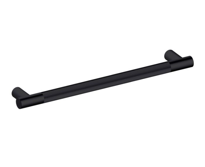 24 po poignée d'électroménager moleté droit 310924 noir mat