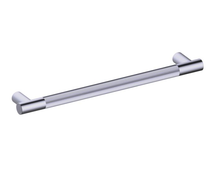 24 po poignée d'électroménager moleté droit 310924 nickel brossé